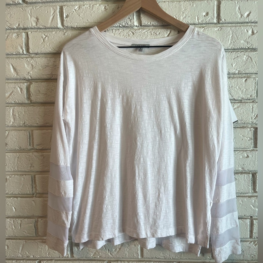 Lisa Todd Crew Mesh Top